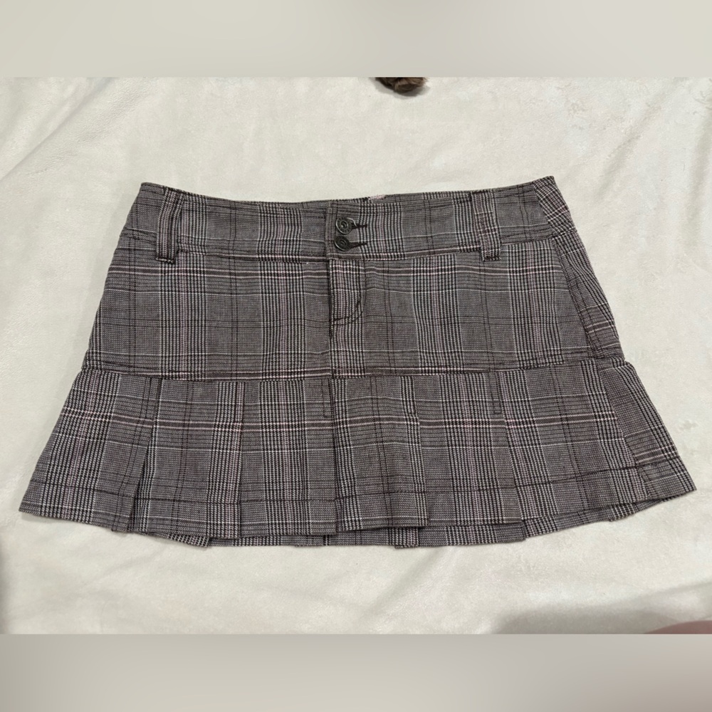 Vintage Y2K Garage Plaid Mini Skort